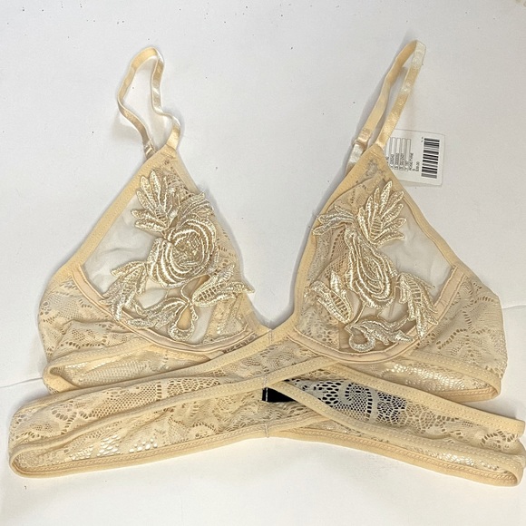 Urban Outfitters Other - 🆕 URBAN OUTFITTERS ✨ cris cross lace sheer bra bralette